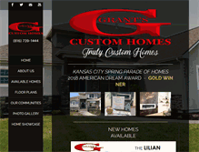 Tablet Screenshot of grantscustomhomes.com